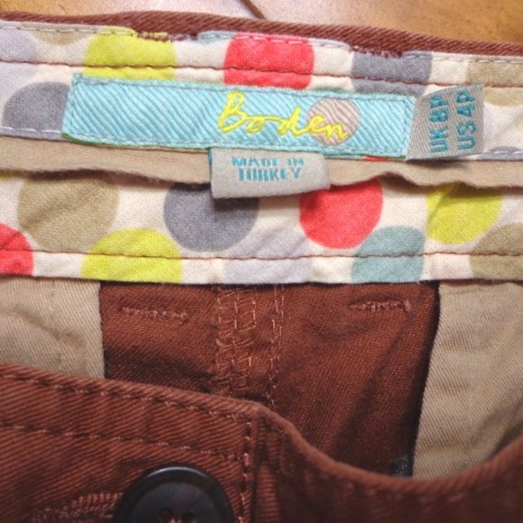NWOT Boden Straight Leg Chinos Pants 4P Chestnut - Picture 3 of 8